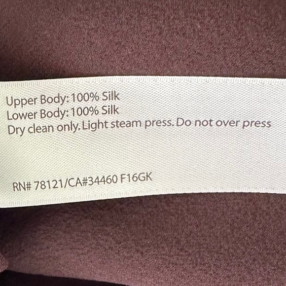 Eileen Fisher Long Sleeve Silk Tunic Top Sheer Hem Brown 1X Relaxed Flowy Casual - Picture 10 of 12